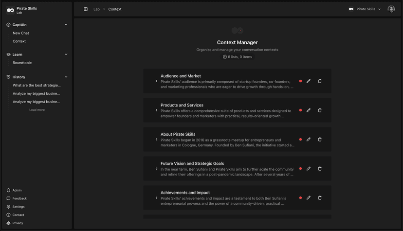 Business Context Management
